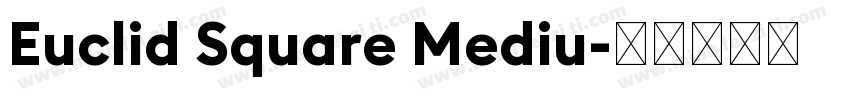 Euclid Square Mediu字体转换